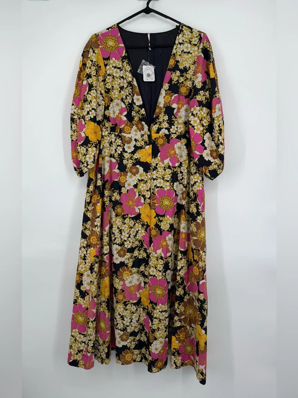 Free People Lydia Floral Midi Dress Size XL NWT